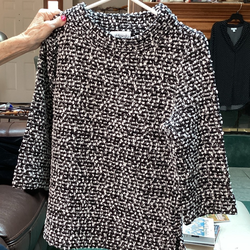 Peck & Peck Monochrome Knit Sweater